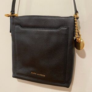 NWT Marc Jacobs Black Leather Crossbody Bag